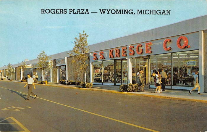 Rogers Plaza - Old Postcard